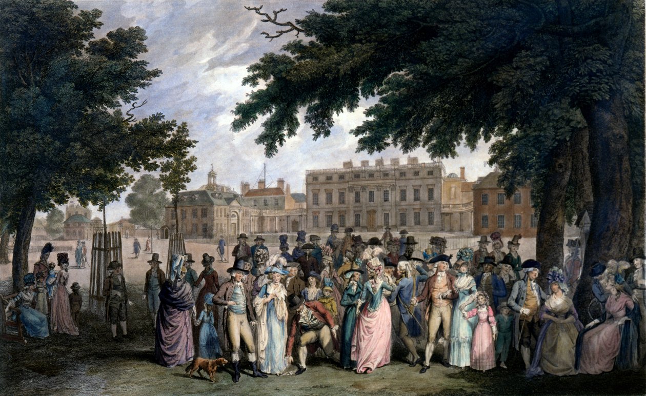 O Passeio em St James Park, c.1796 de Edward Days