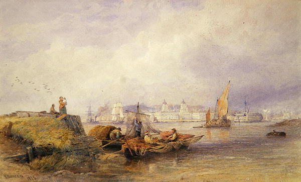 Hospital Greenwich no Tamisa de Edward Duncan