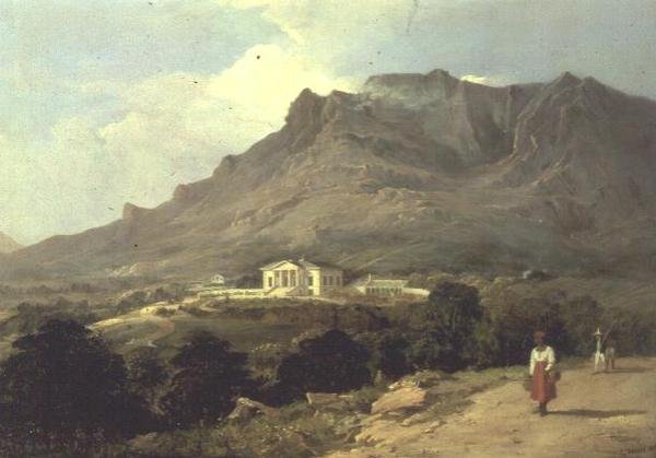 Paisagem em Mowbray, O Cabo da Boa Esperança de Edward Duncan