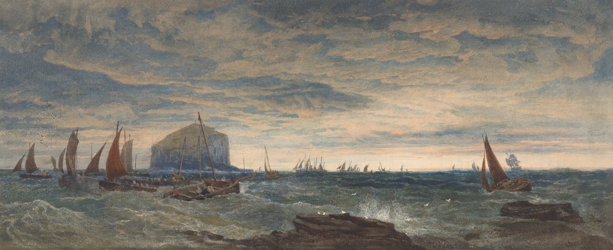A Rocha do Baixo ao Amanhecer de Edward Duncan