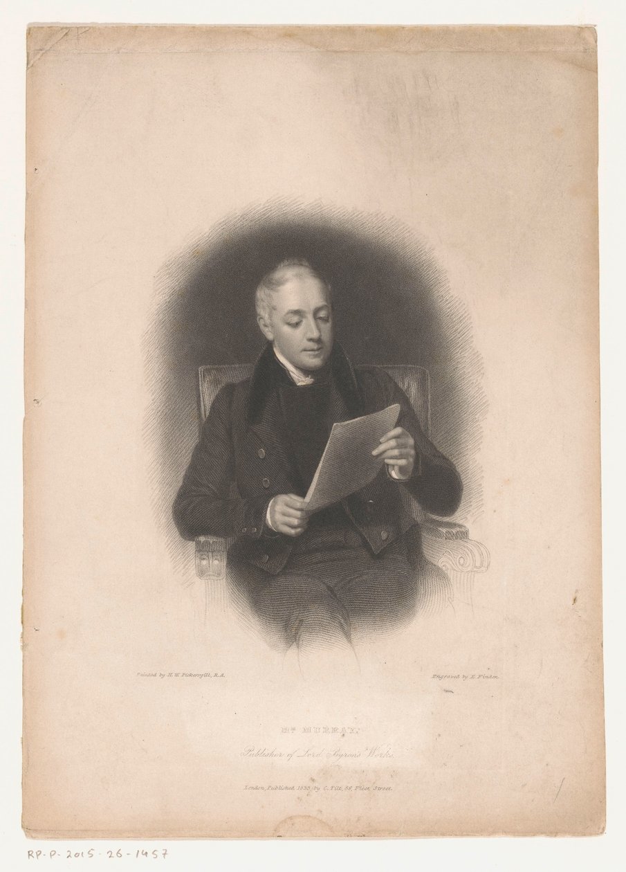 Portret van uitgever John Murray
Sr. Murray, Editor de Lord Byron