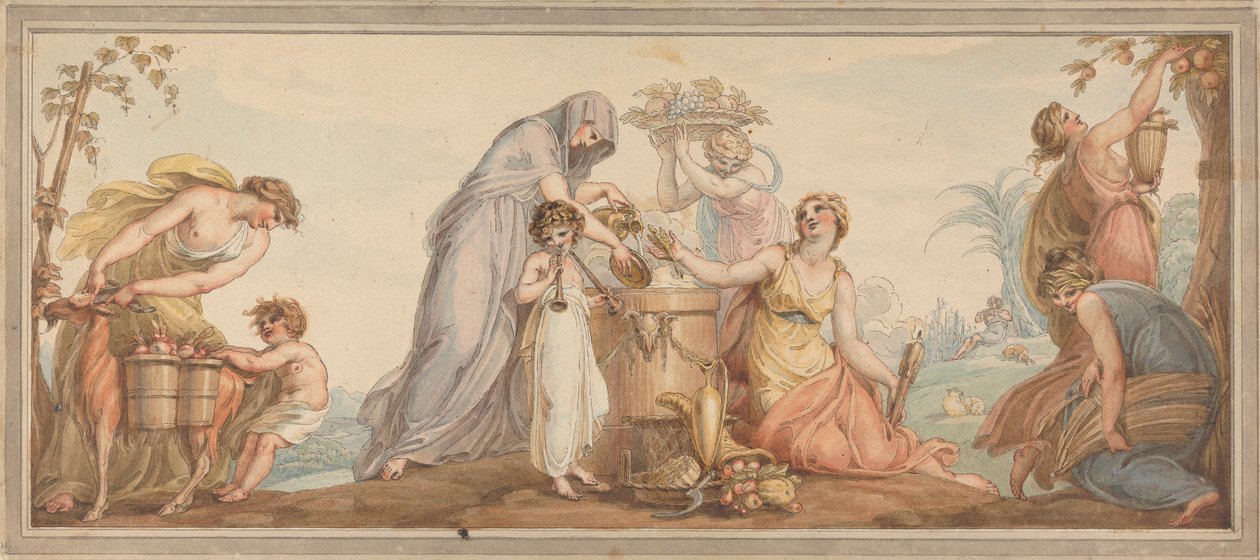 Alegoria de Outono de Edward Francis Burney