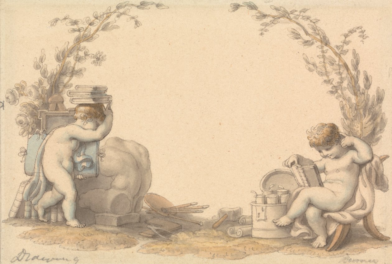 Alegoria do Desenho de Edward Francis Burney
