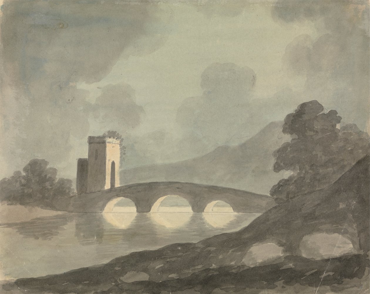 Ponte e Torre de Edward Francis Burney
