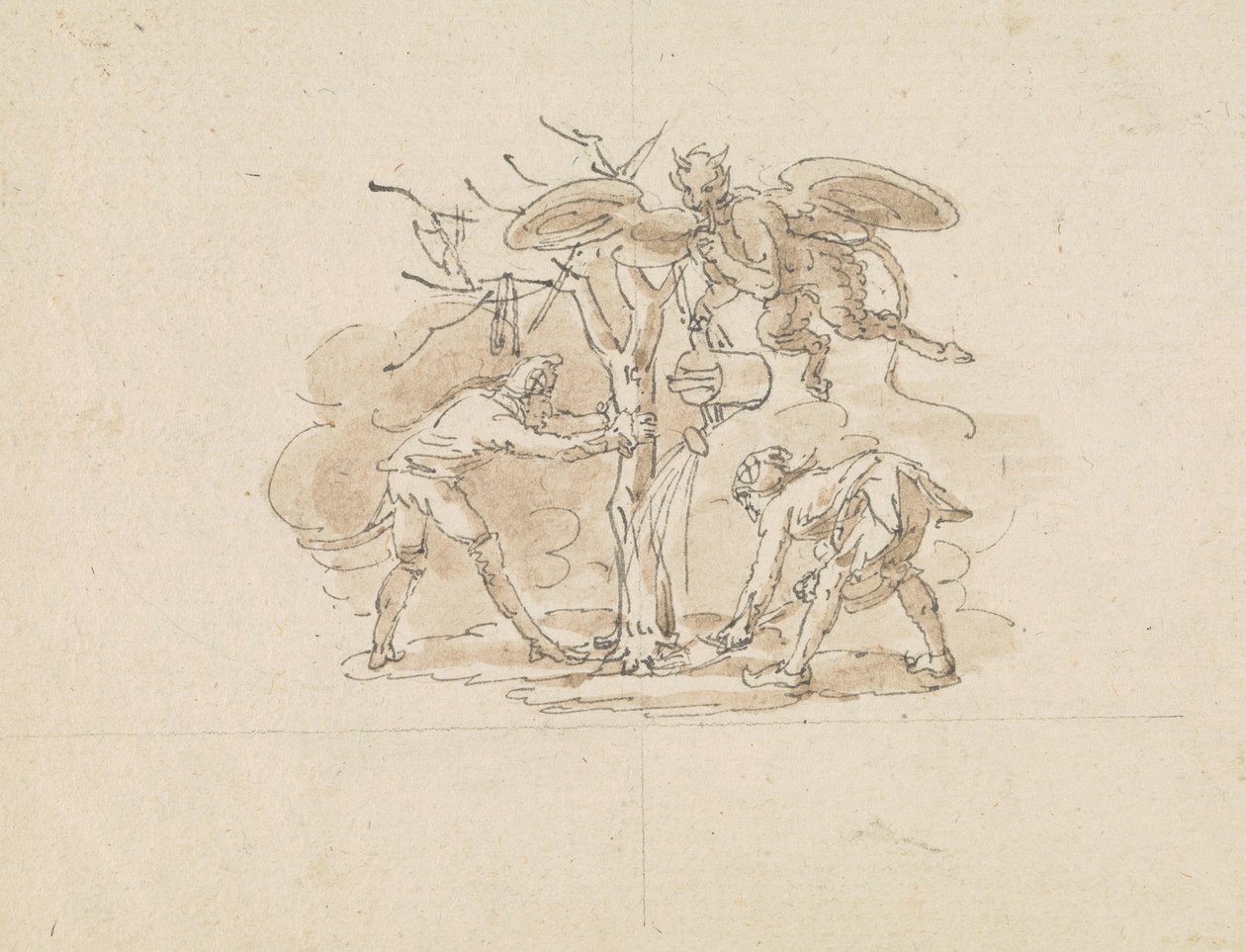 Tolos a plantar uma árvore de Edward Francis Burney