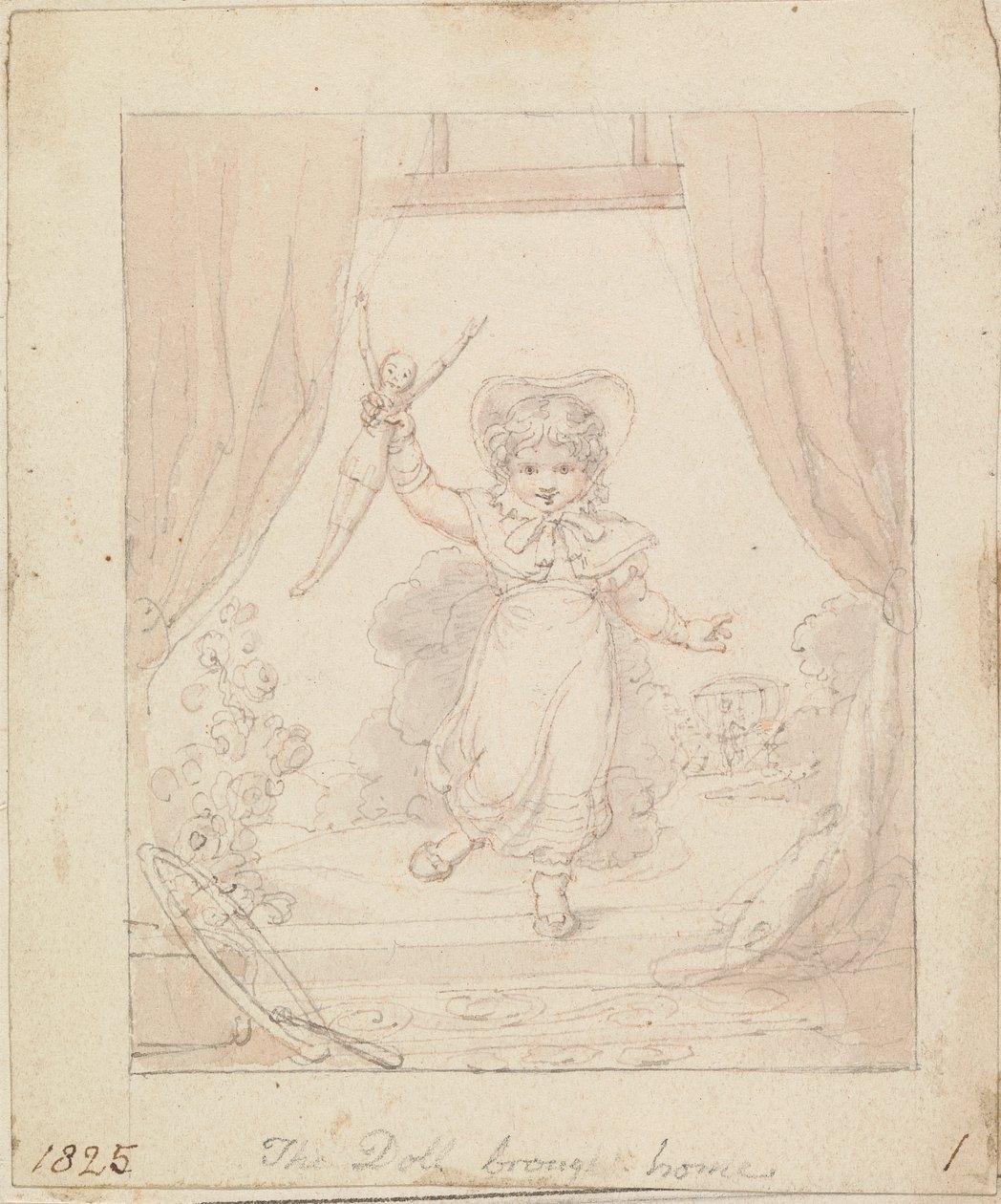 Ilustração para A Nova Boneca: A Boneca trazida para casa de Edward Francis Burney