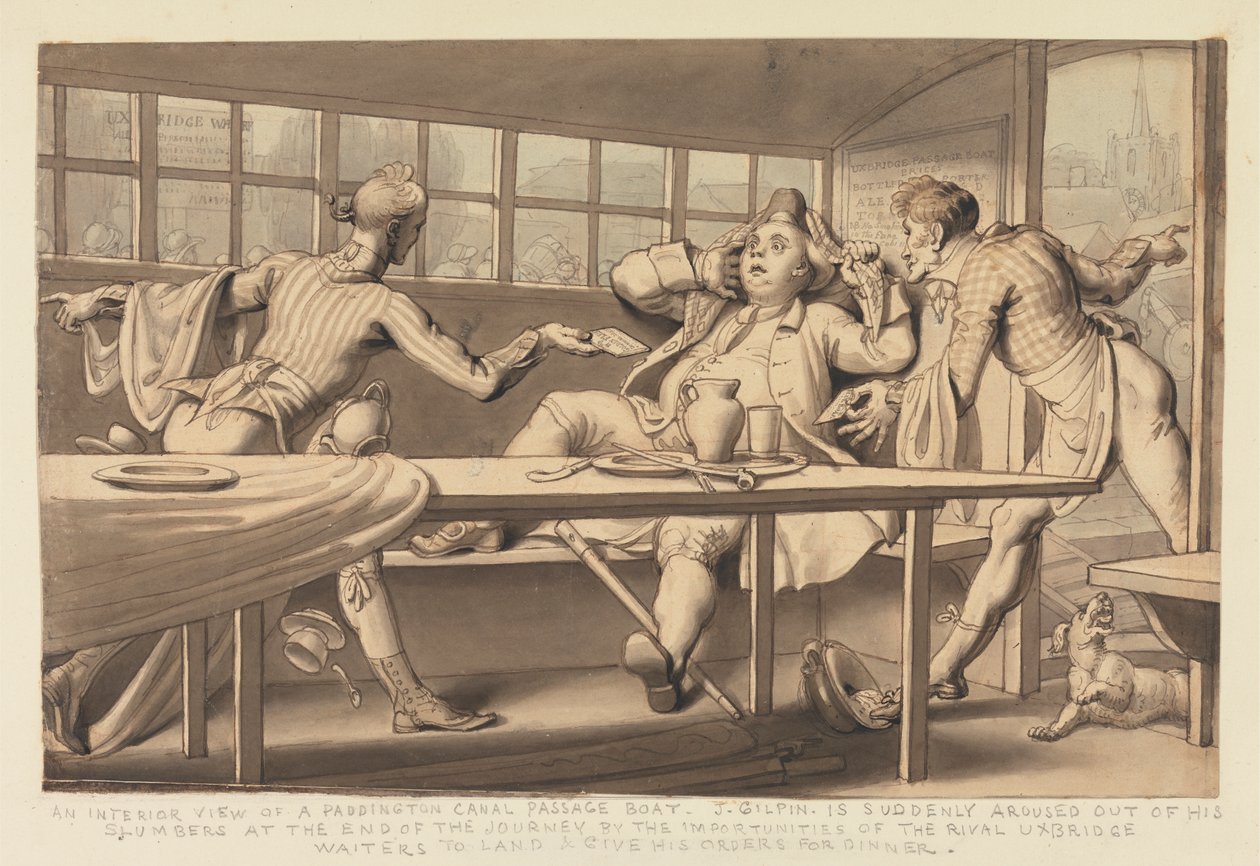John Gilpin no Barco de Passagem de Uxbridge de Edward Francis Burney