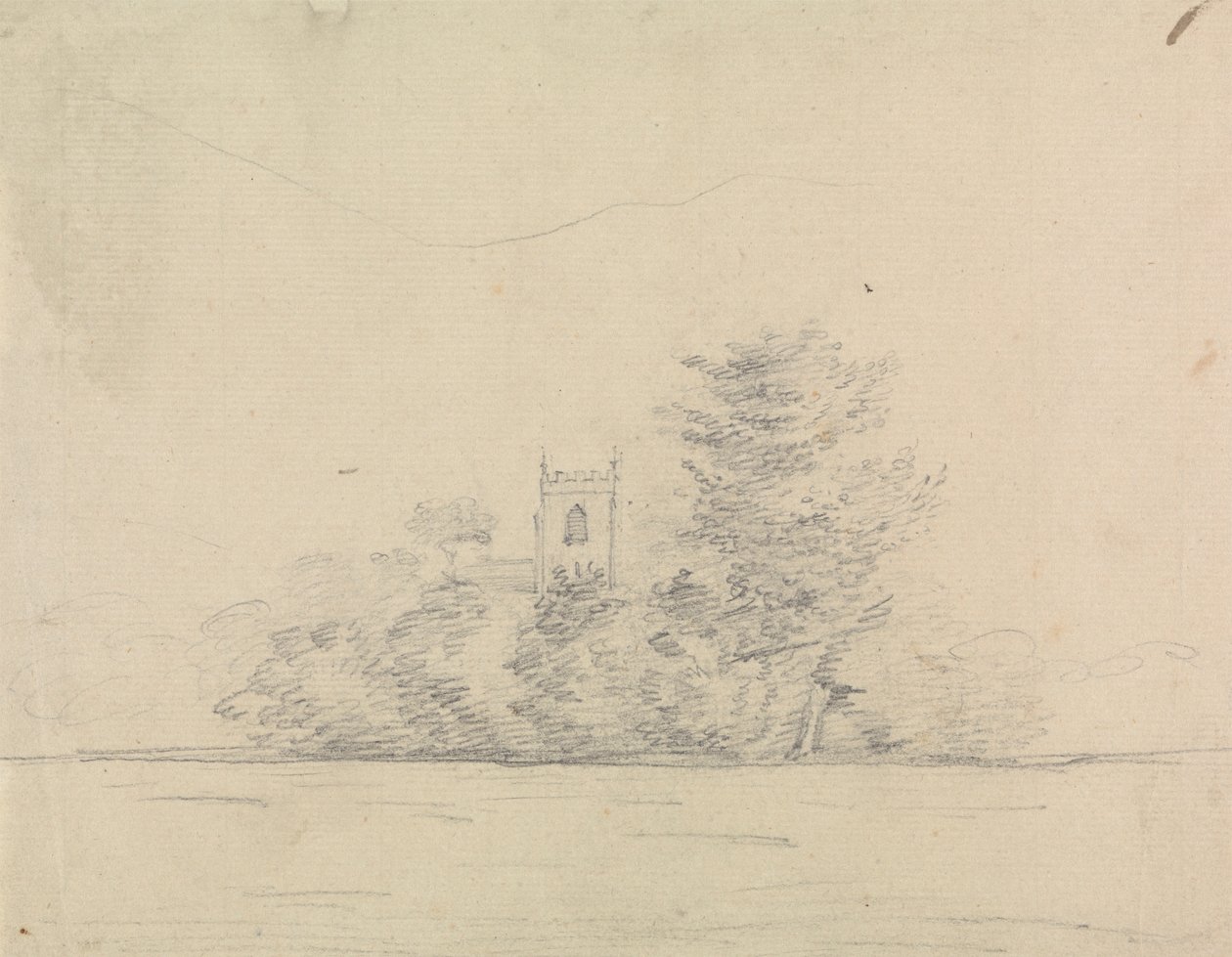 Paisagem com Igreja de Edward Francis Burney