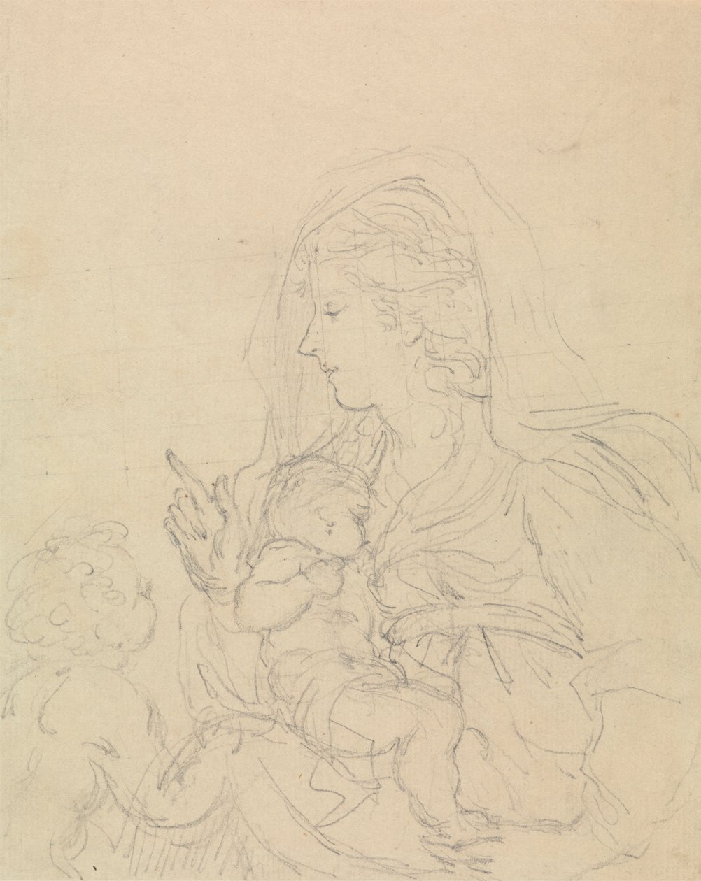 A Madonna e a Criança de Edward Francis Burney