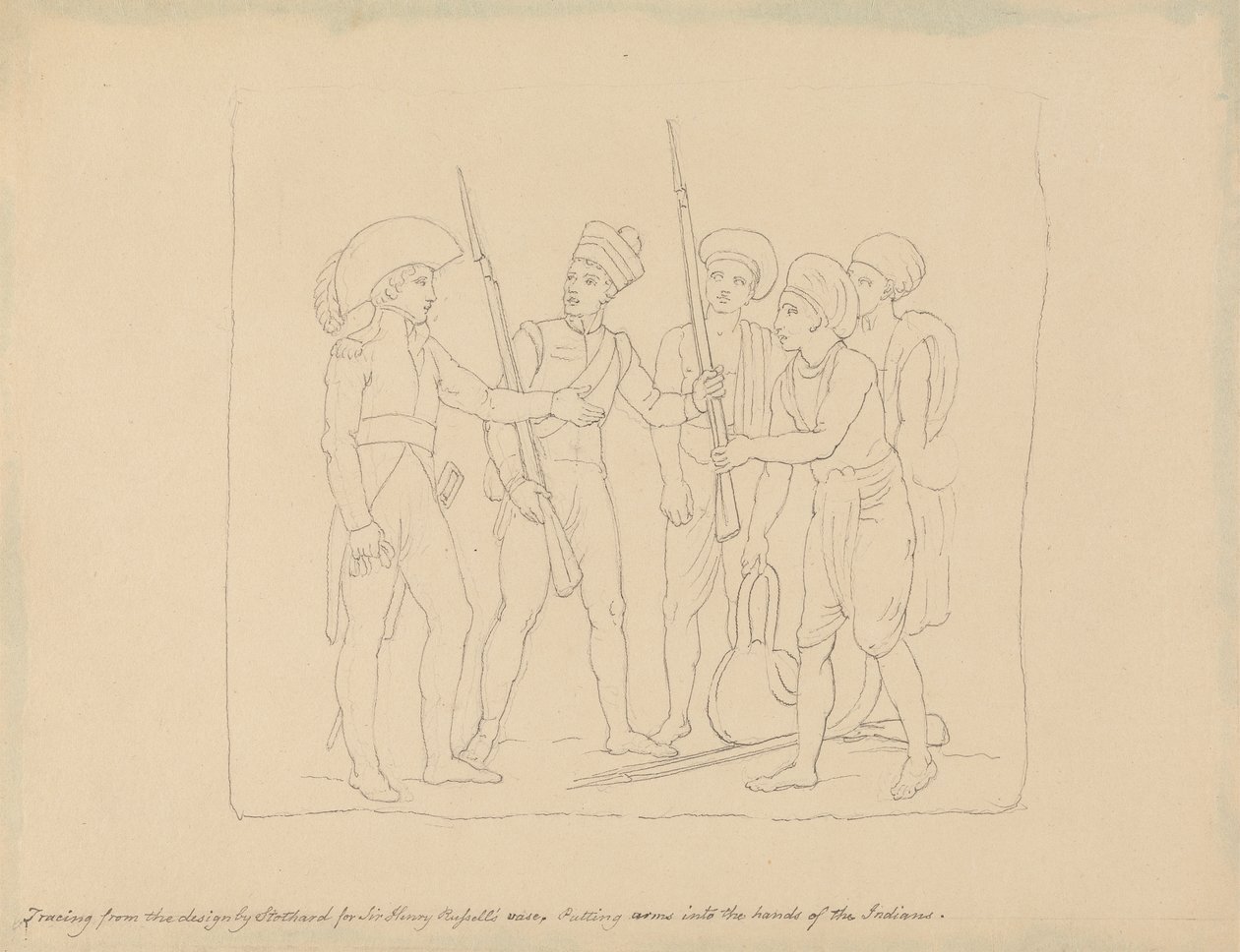 Colocar armas nas mãos dos índios de Edward Francis Burney