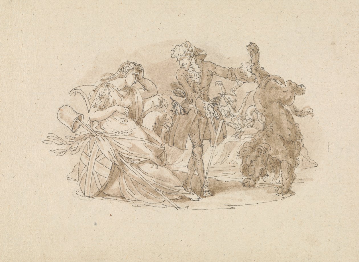 Cena teatral de Edward Francis Burney