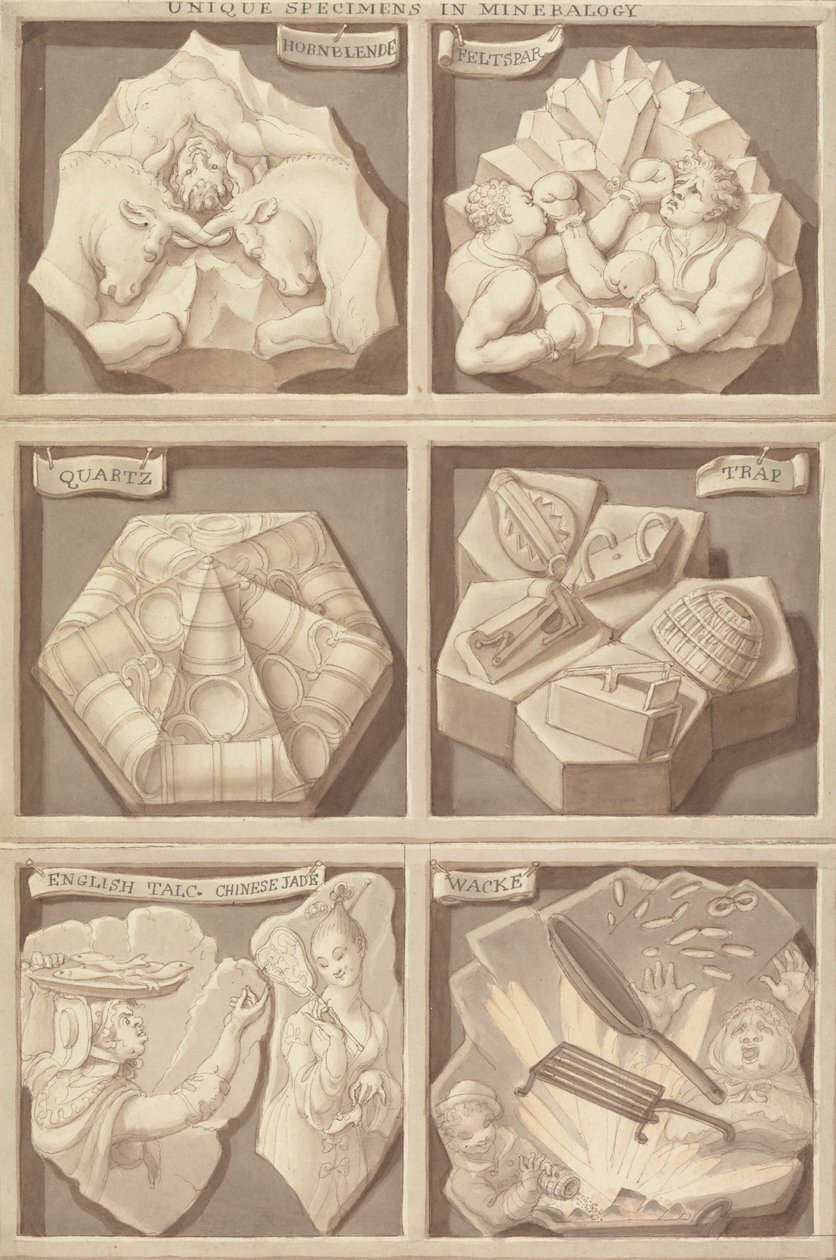 Espécimes únicos de Mineralogia de Edward Francis Burney