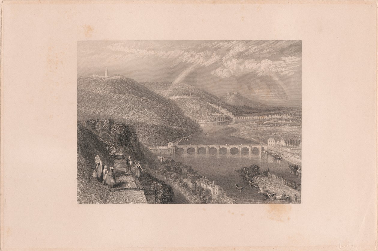Ponte de St. Cloud de Sevres de Edward Francis Finden