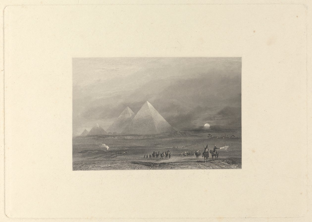 Egipto, as Pirâmides de Ghizeh de Edward Francis Finden