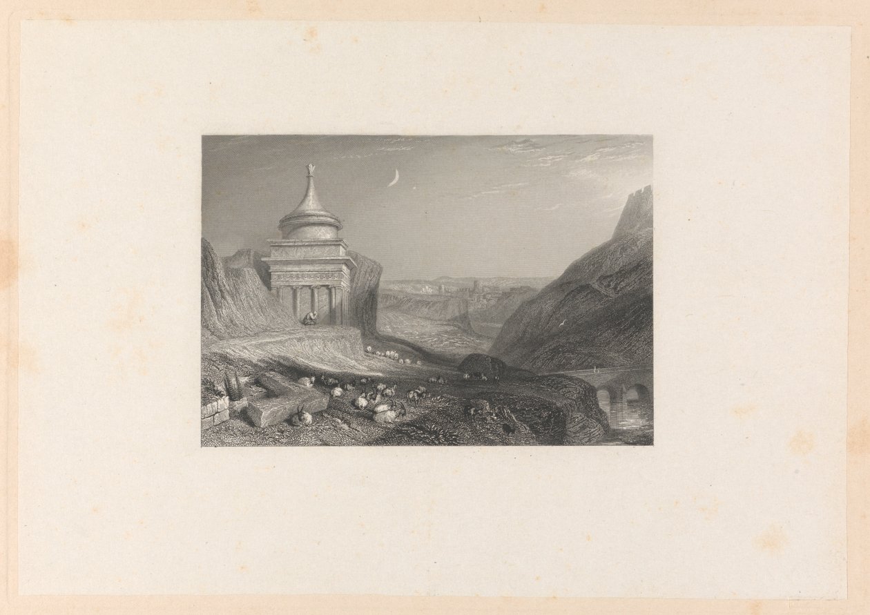 Vale do Ribeira de Kedron de Edward Francis Finden