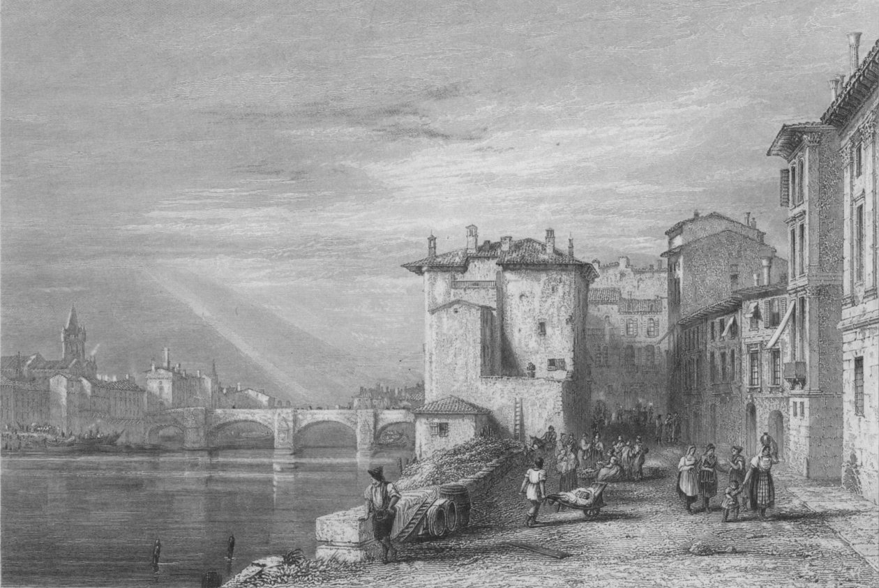 Verona, 1832. de Edward Francis Finden