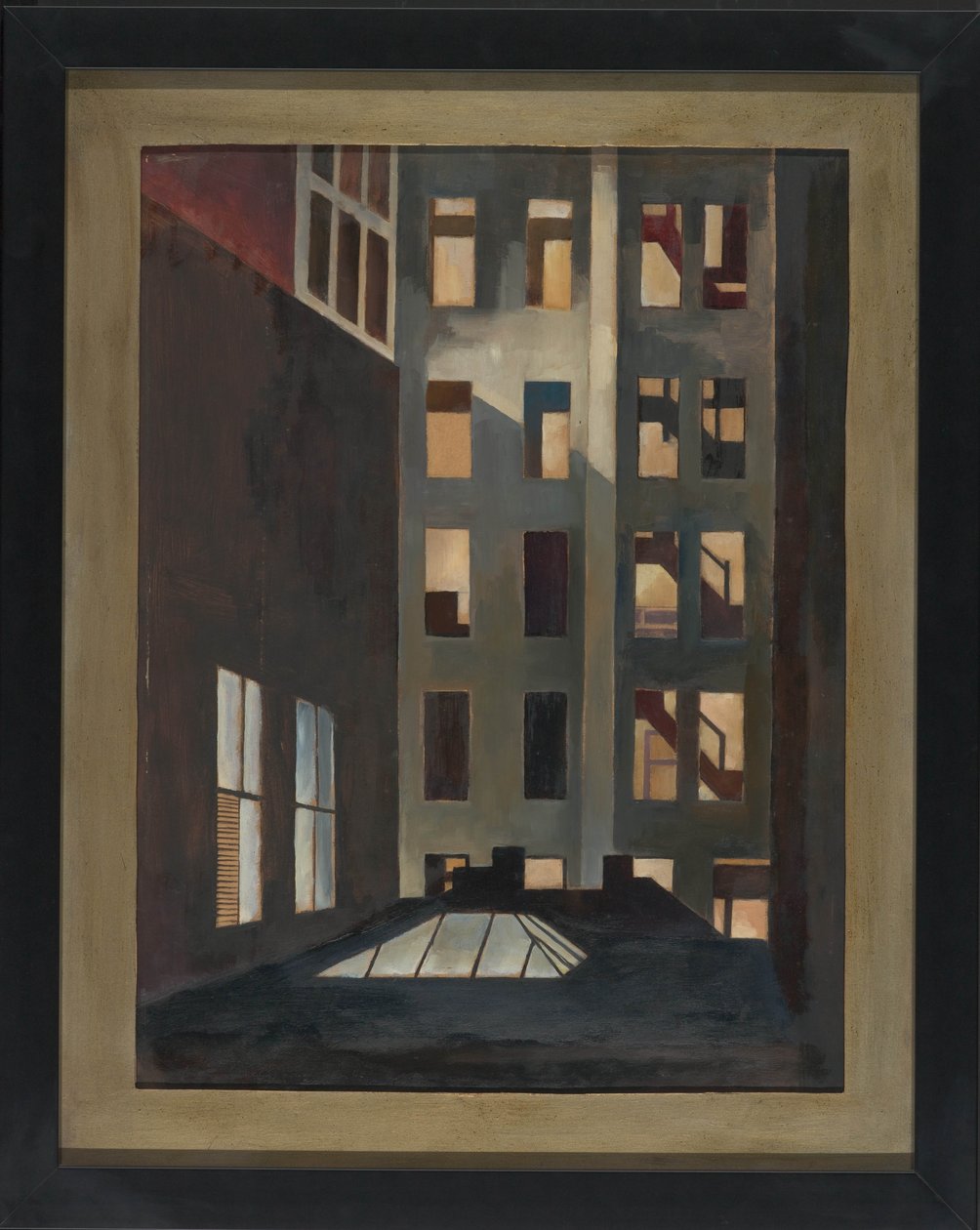 Rooftops, Nova Iorque, c.1916 (óleo sobre tela) de Edward Franklin Fisk