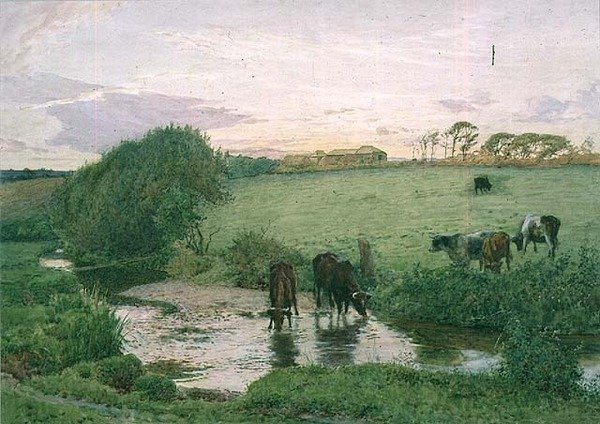 Perto de St. Mawgan, Cornwall de Edward Frederick Brewtnall