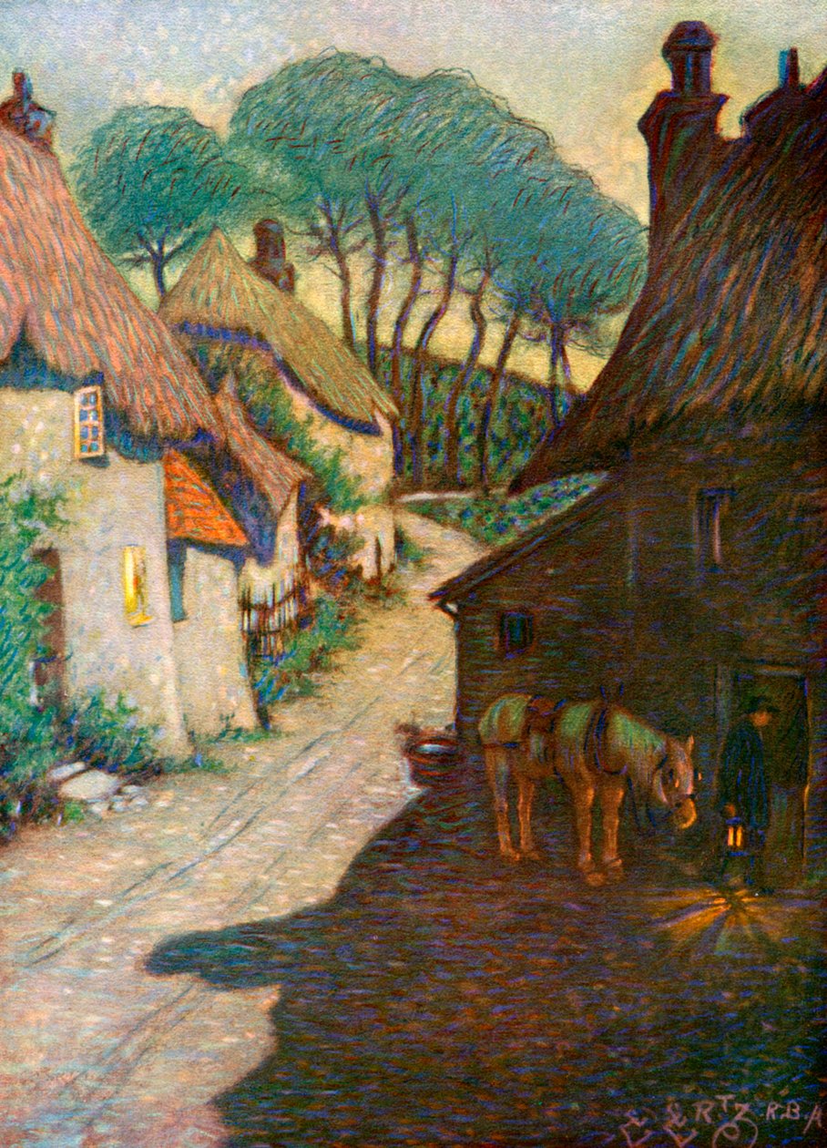 Thurlestone Village, Devon do Sul, 1924-1926 de Edward Frederick Ertz