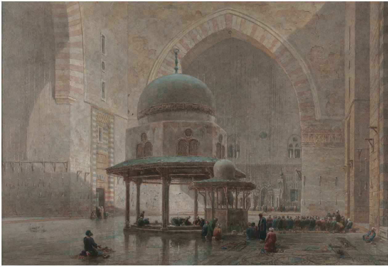 Interior da Mesquita-Madrassa do Sultão Hassan no Cairo de Edward Goodall