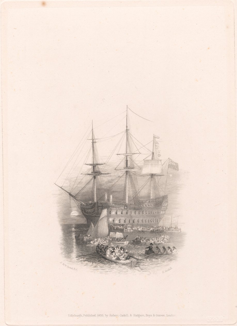 O Bellerophon, Plymouth Sound de Edward Goodall