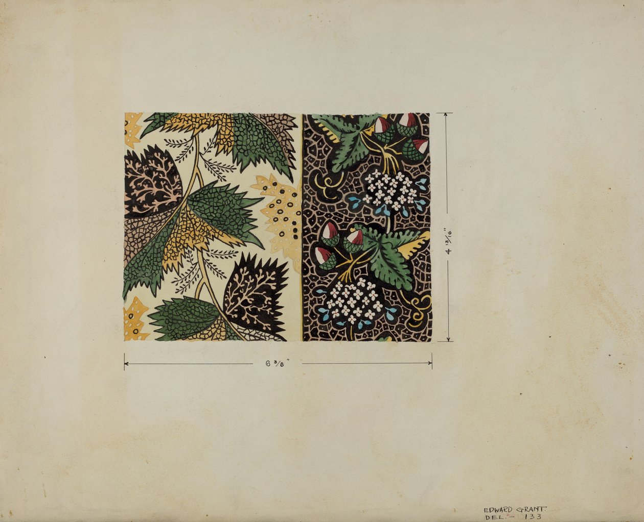 Pedaço de Calico, c. 1936. de Edward Grant