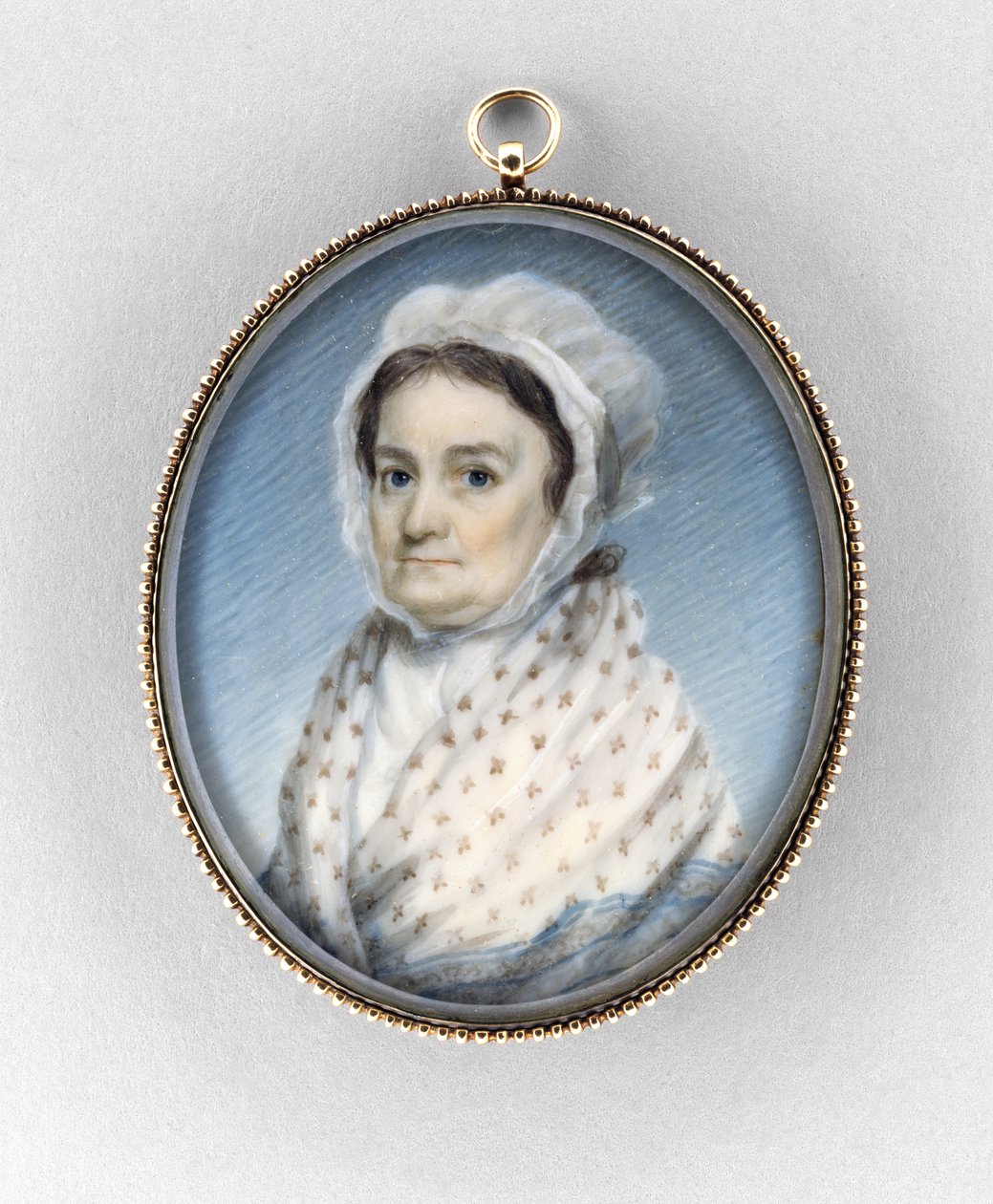 Mary Gould Almy, c.1797-1800 (aquarela sobre marfim de Edward Greene Malbone