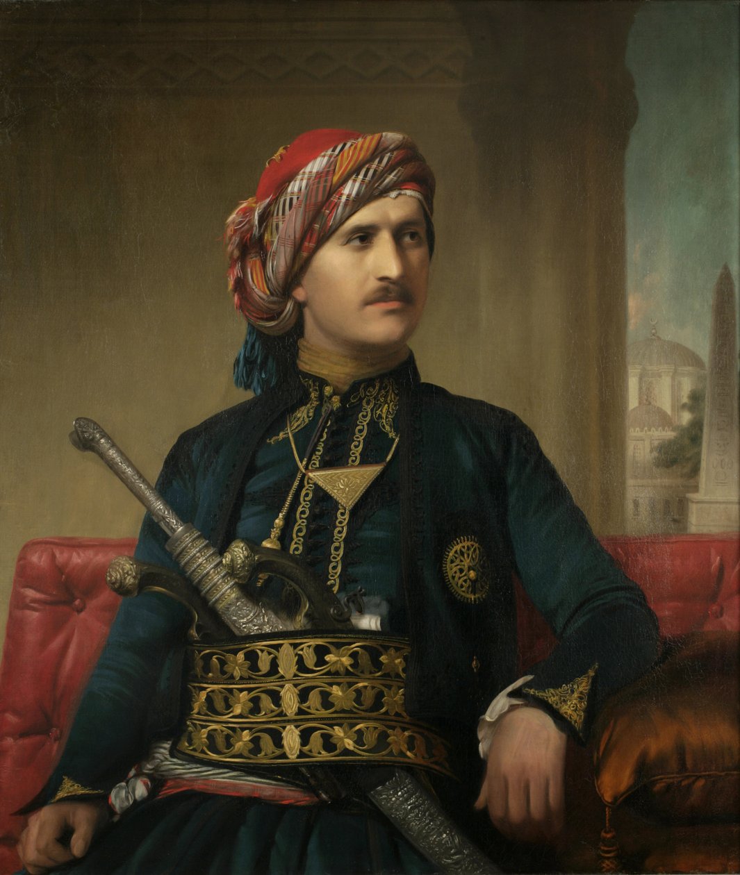 Armênio em estilo antigo de traje turco, 1848-49 de Edward Hartley Mooney