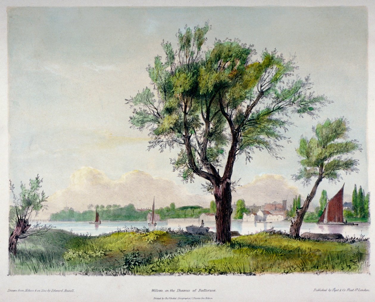 Battersea, Londres, 1840. de Edward Hassell
