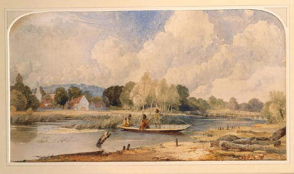Pescando em uma caçada de Edward Hassell