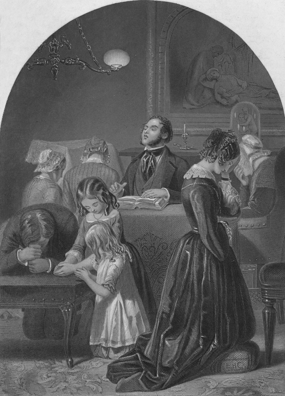 Adoração em Família, c1870 de Edward Henry Corbould