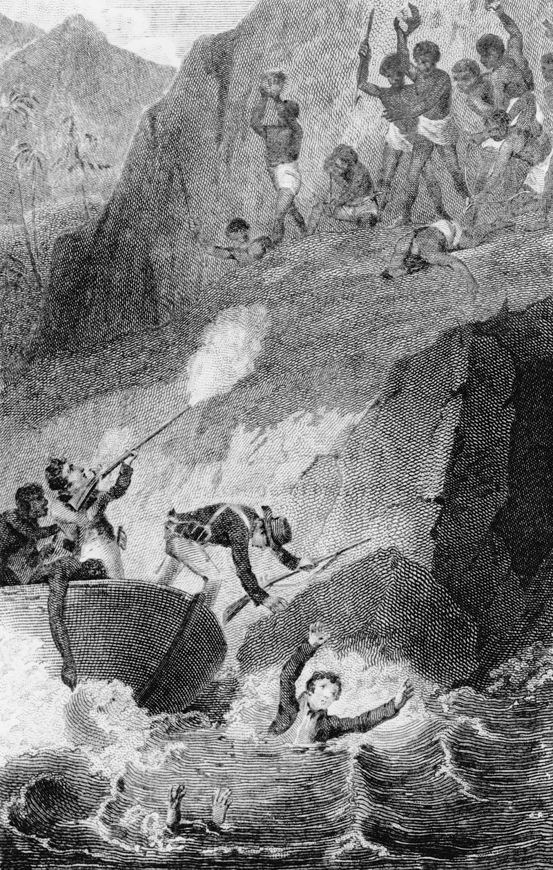 A Morte do Parque Mungo, 1806 de Edward Henry Corbould