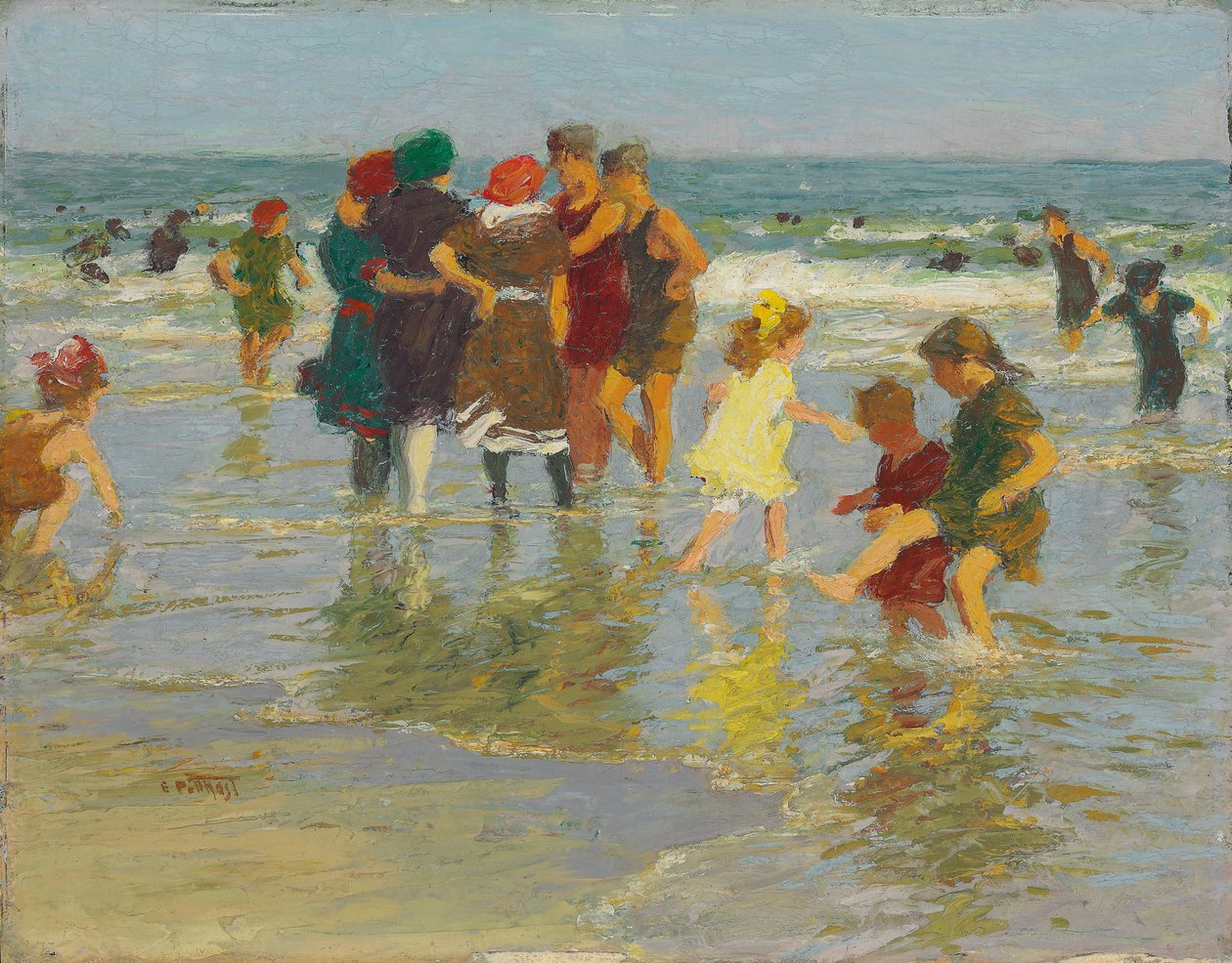 Cena de praia, de Edward Henry Potthast