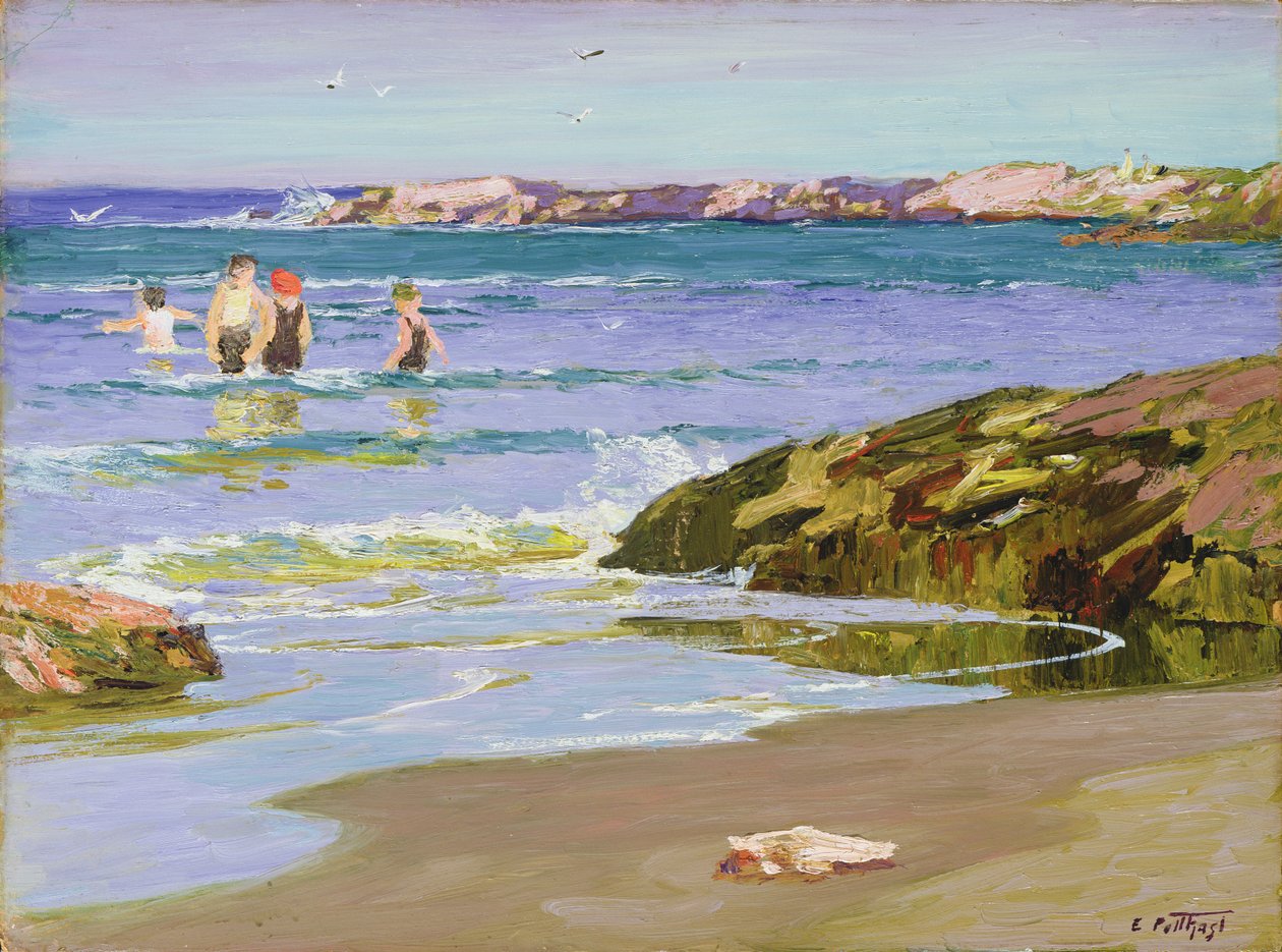 Maré baixa, c.1915 de Edward Henry Potthast