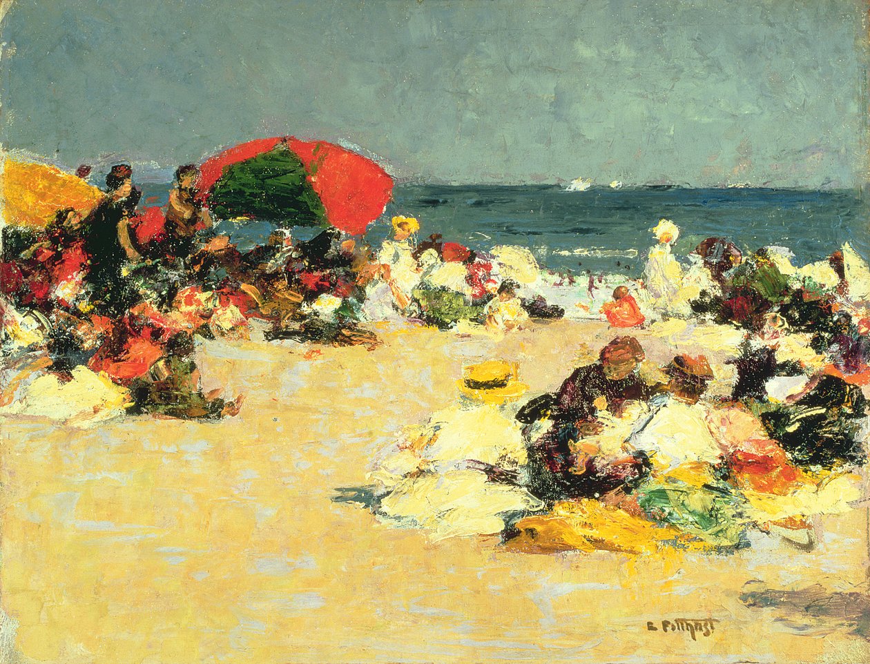 Na praia de Edward Henry Potthast