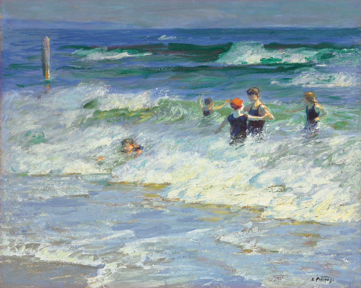 Jogando no surf de Edward Henry Potthast