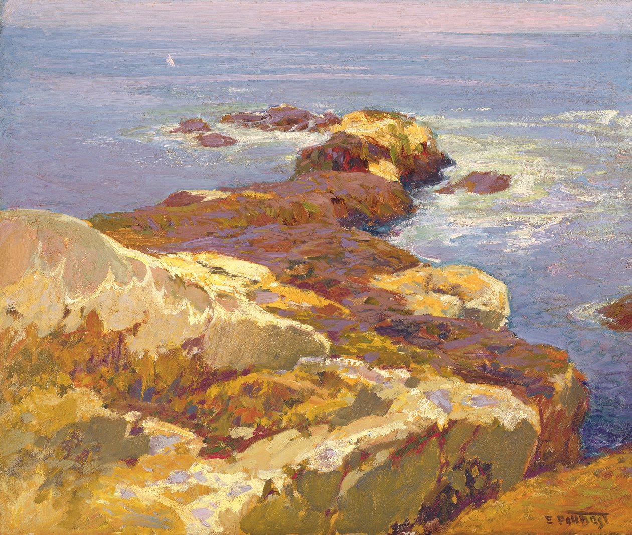Rochas e Mar de Edward Henry Potthast
