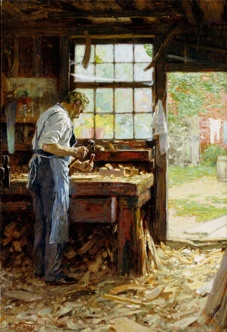 Carpinteiro da vila, 1899 de Edward Henry Potthast