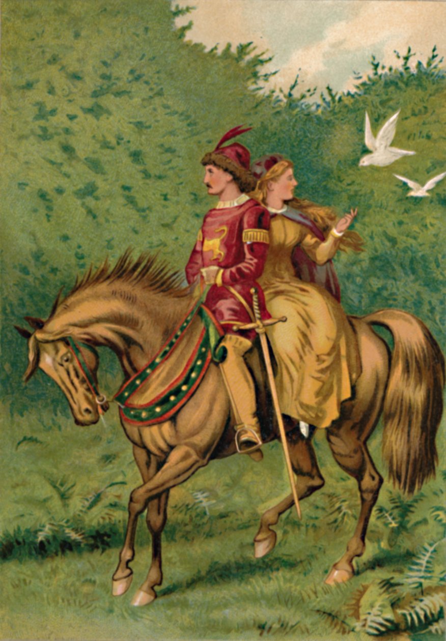 Cinderela e o príncipe, 1901 de Edward Henry Wehnert