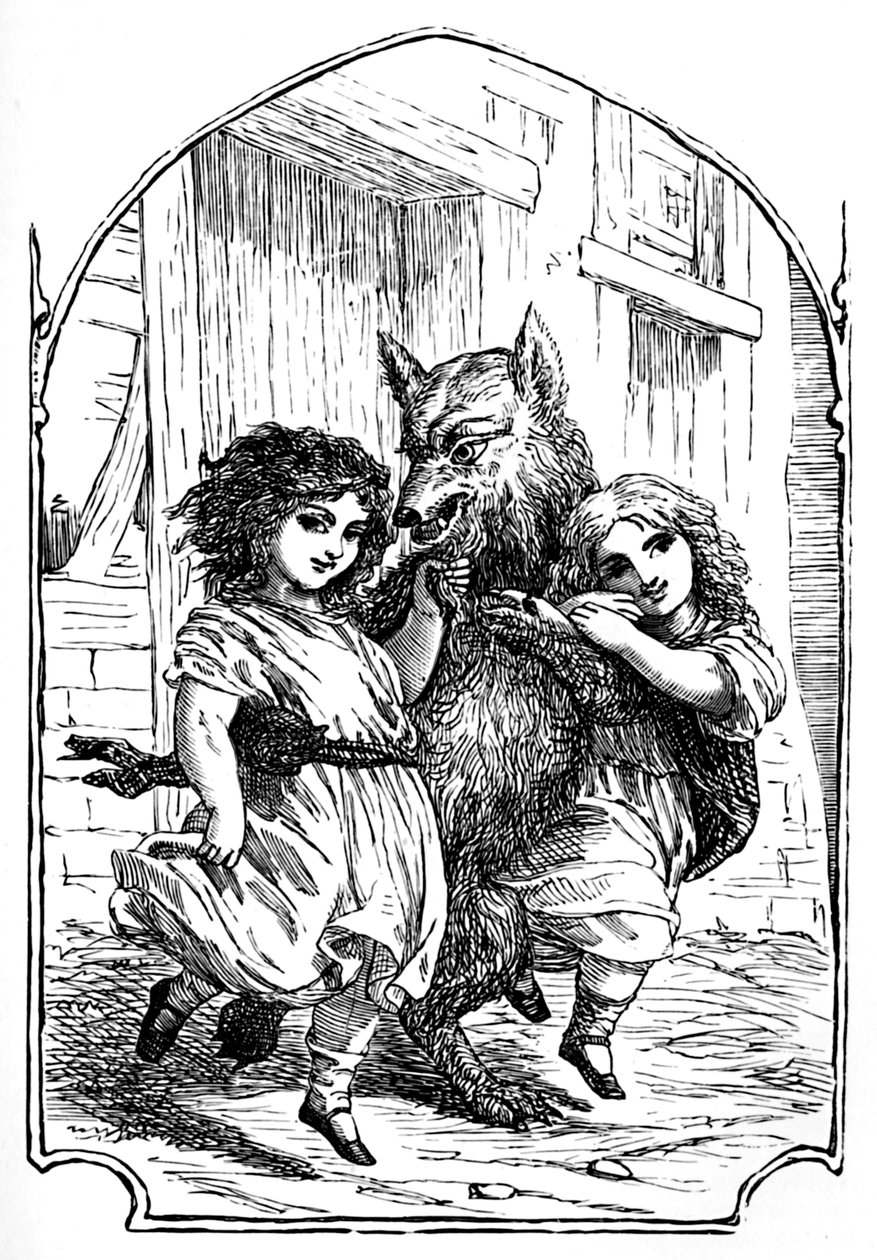 Branca de Neve e Rosa-Vermelha, 1901 de Edward Henry Wehnert