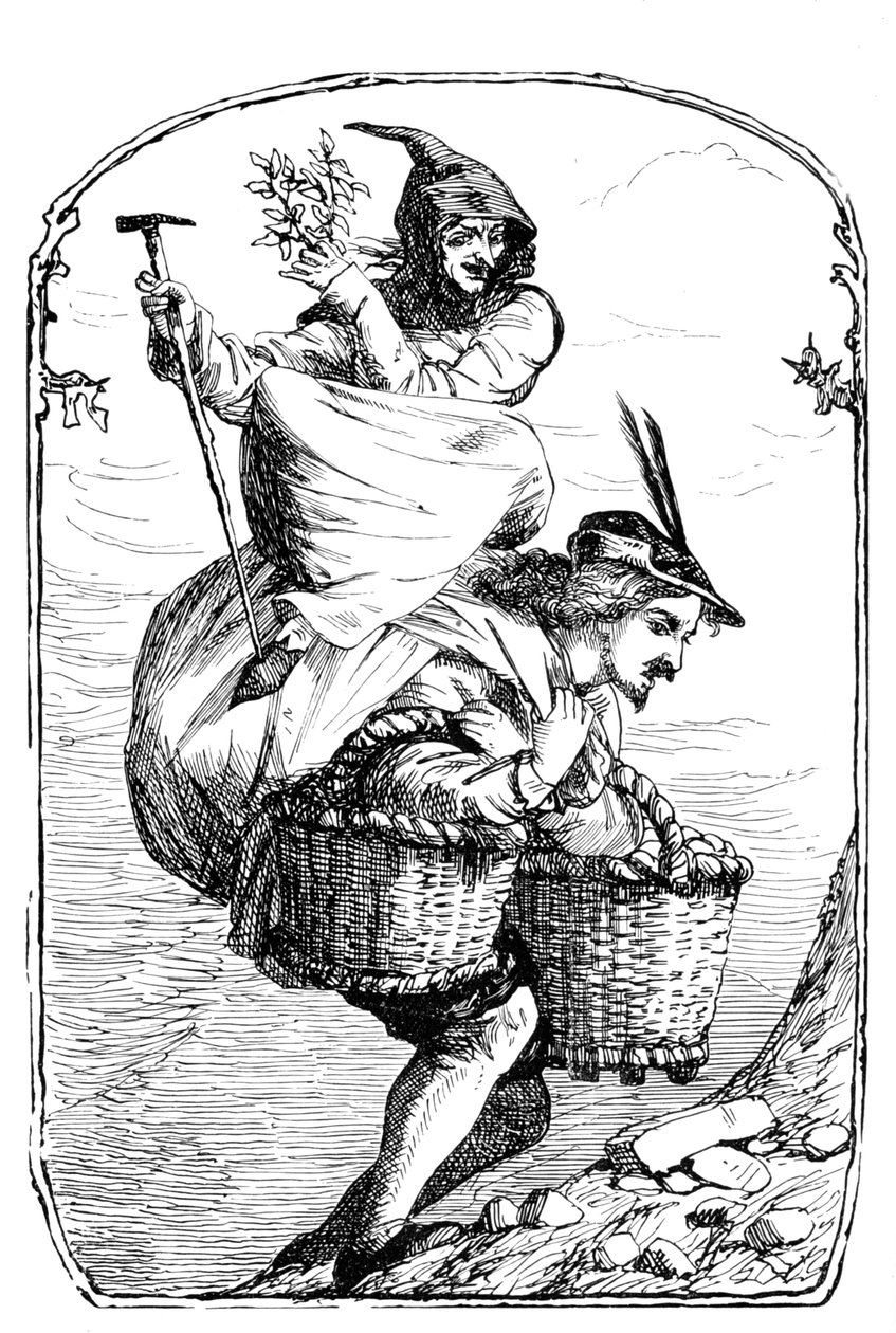 A garota-ganso no poço, 1901 de Edward Henry Wehnert