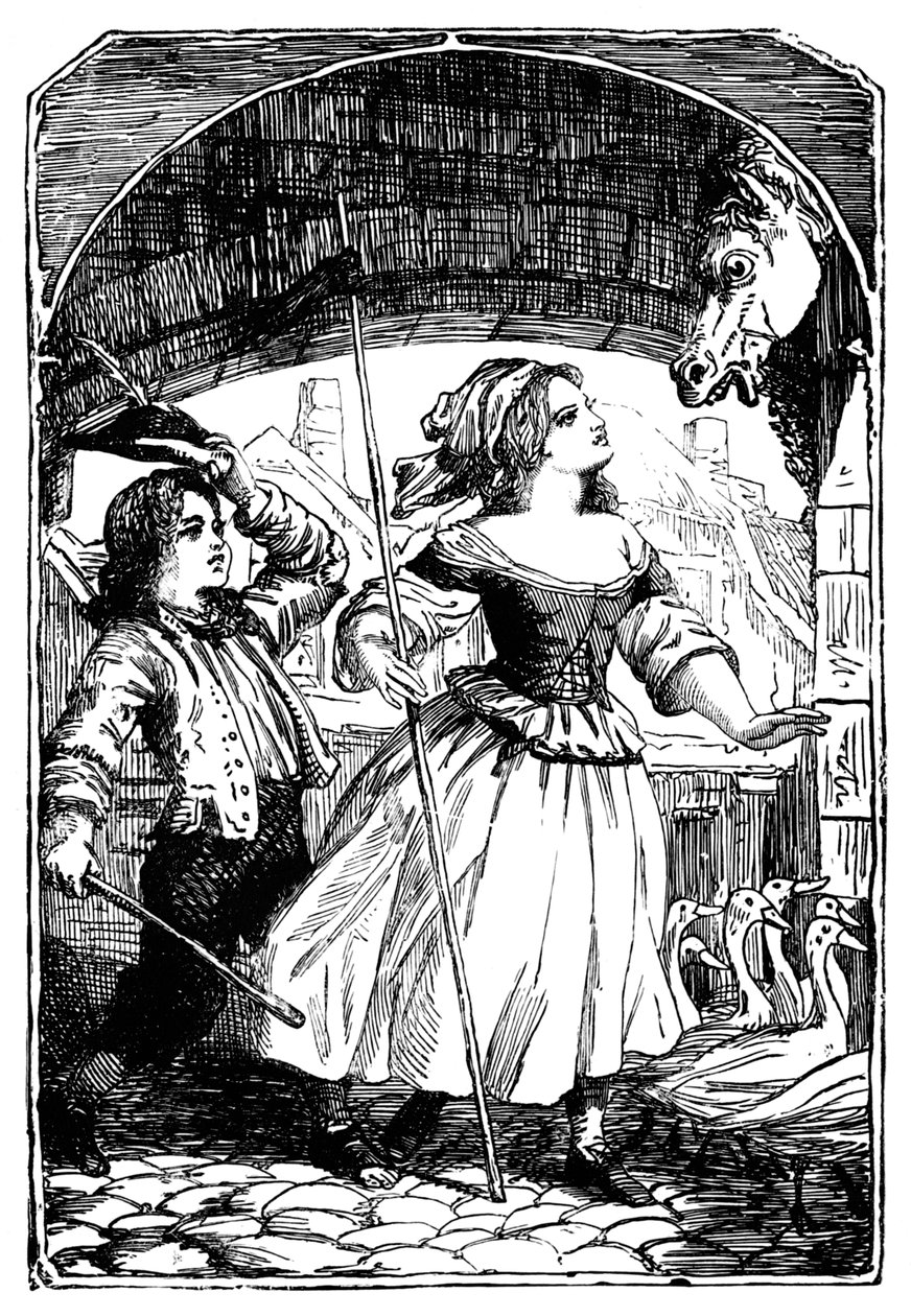 A menina do ganso, 1901 de Edward Henry Wehnert