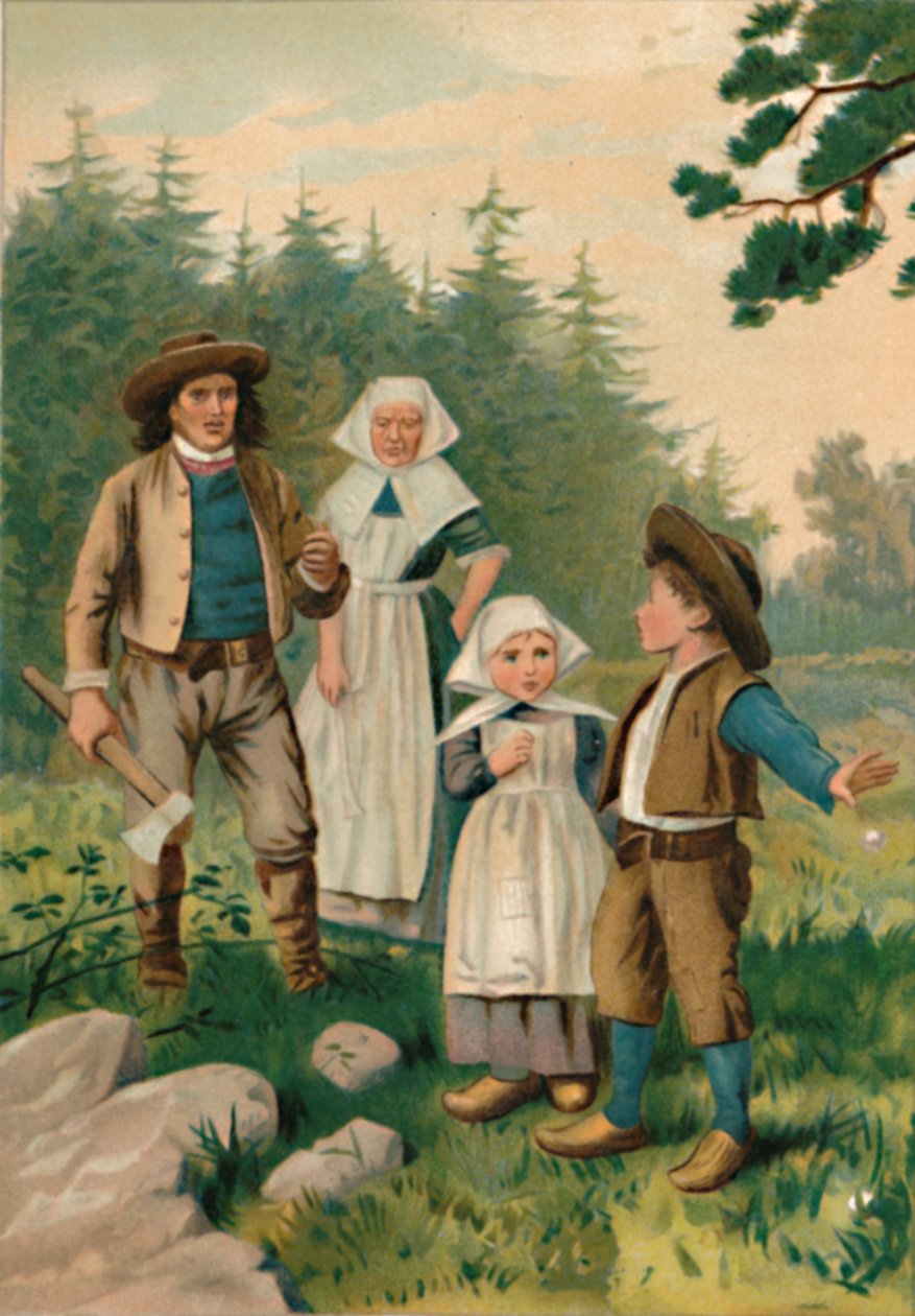 O Lenhador e seus Filhos, 1901 de Edward Henry Wehnert