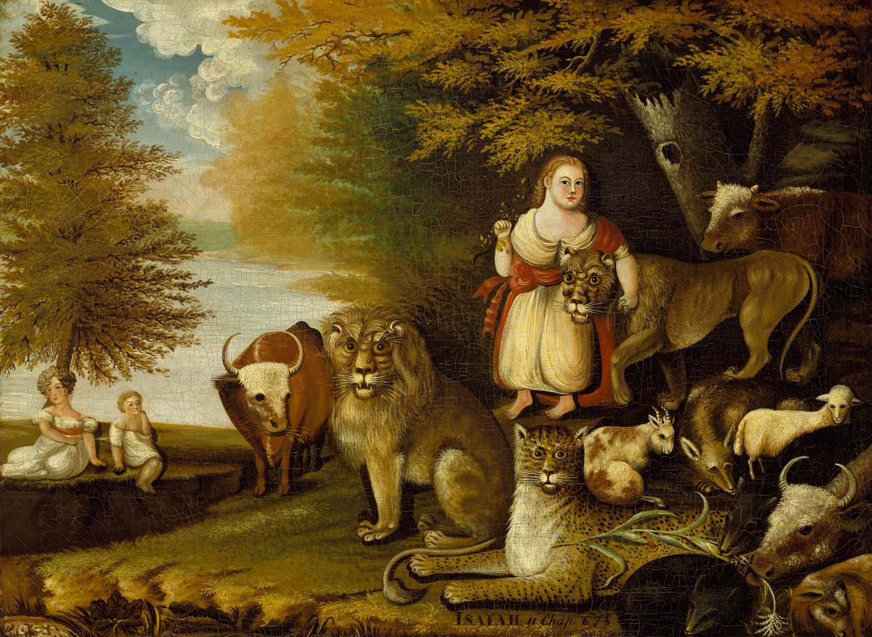 Reino pacífico, ca. 1830-32. de Edward Hicks