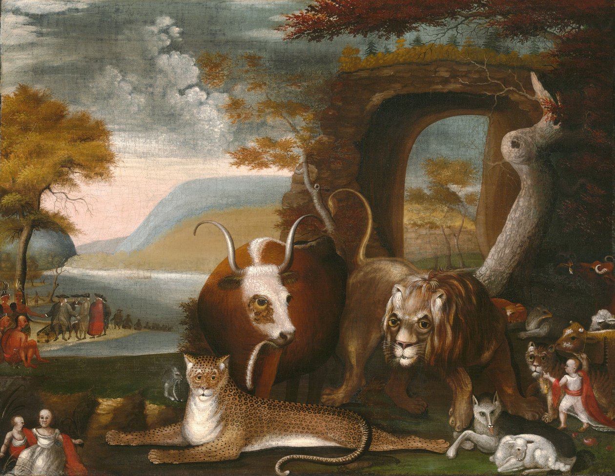 O reino pacífico e o tratado de Penn de Edward Hicks