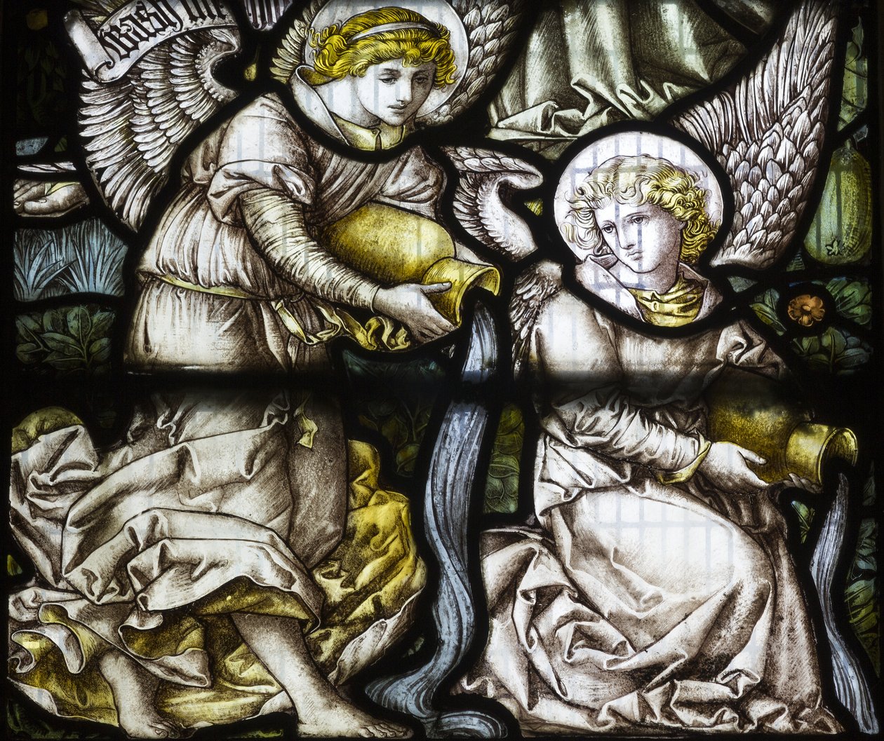 Anjos, 1882 (vitral) de Edward Holmes Jewitt