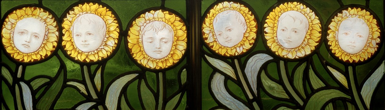 Maria, Mary, bastante contrária, detalhe de flores, 1886 de Edward Holmes Jewitt