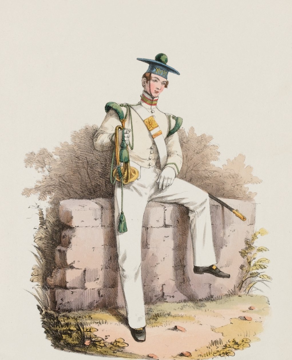 Bugler do décimo sétimo, despir de Edward Hull