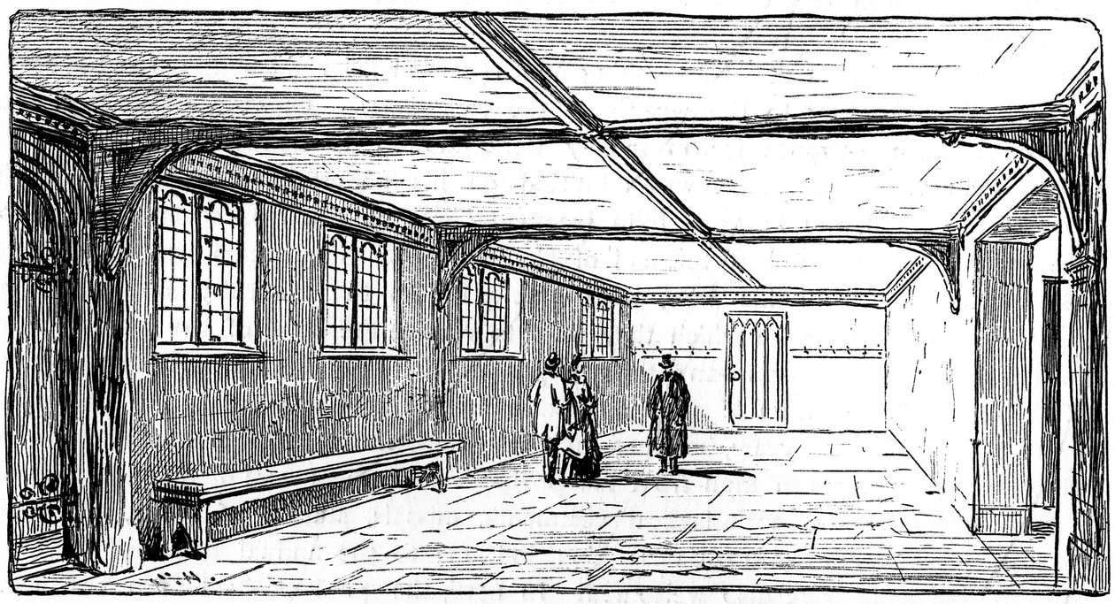 O Guildhall, Stratford-upon-Avon, Warwickshire, 1885. de Edward Hull