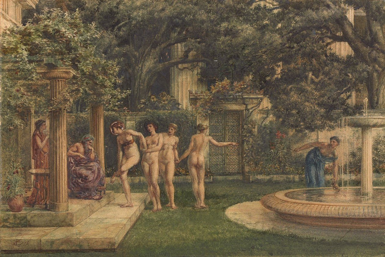 Uma visita a Esculápio, 1875 de Edward John Poynter